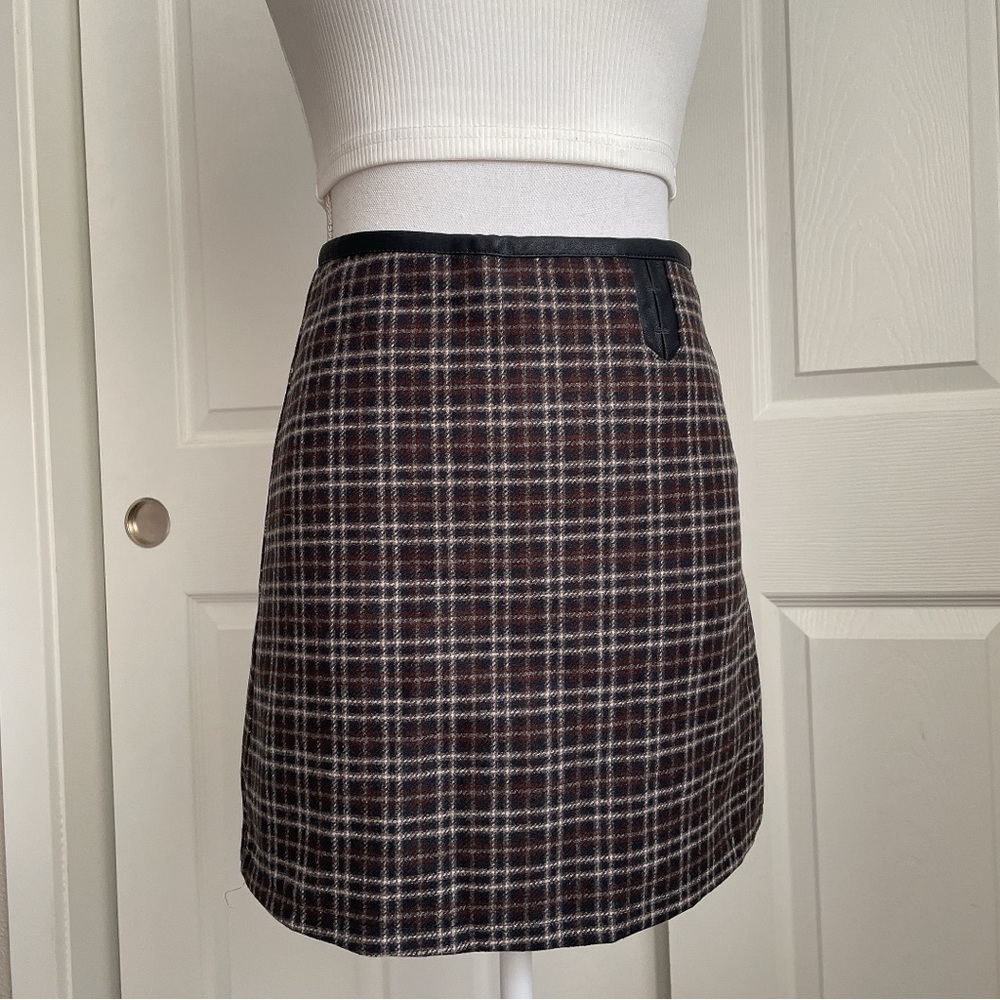J.ing cozy plaid mini skirt